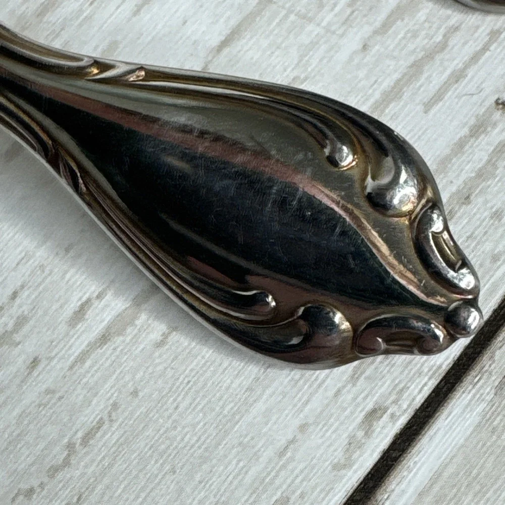 Oneida Community Cantata Stainless Silverware Flatware Spoons Lot 4